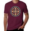 Saint Benedict Medal Tshirt Sports Fans Boys Whites Plus Size Tops Unisexs Workout Shirts