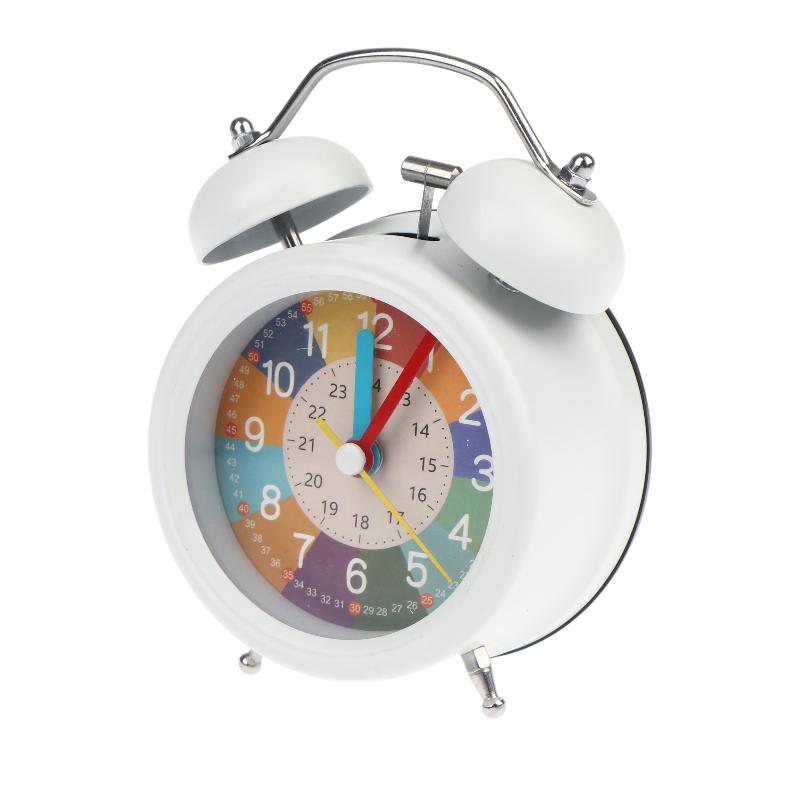 Kids Learning Alarm Clock Cute Colorful Silent Wake Up Clock for Children Bedroom Home Portable Travel Use