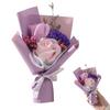 Mini Artificial Flower Bouquet Handcrafted Simulated Flower Decoration Romantic Valentine's Day Birthday Gift for Mother Wife Girlfriend