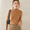 Women's Slimming Cashmere Sweater: Autumn/Winter Loose Knit Base Layer with Half-High Neck