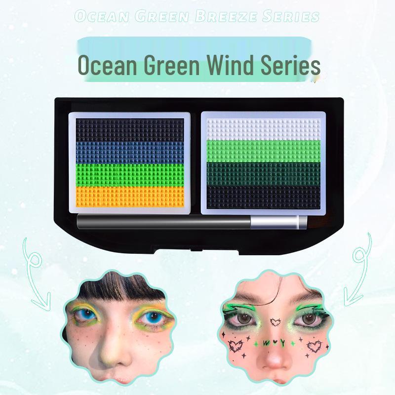 

3D Смываемый набор для рисования на лице для детей - Водорастворимые пигменты для фестивалей и комик-выставок