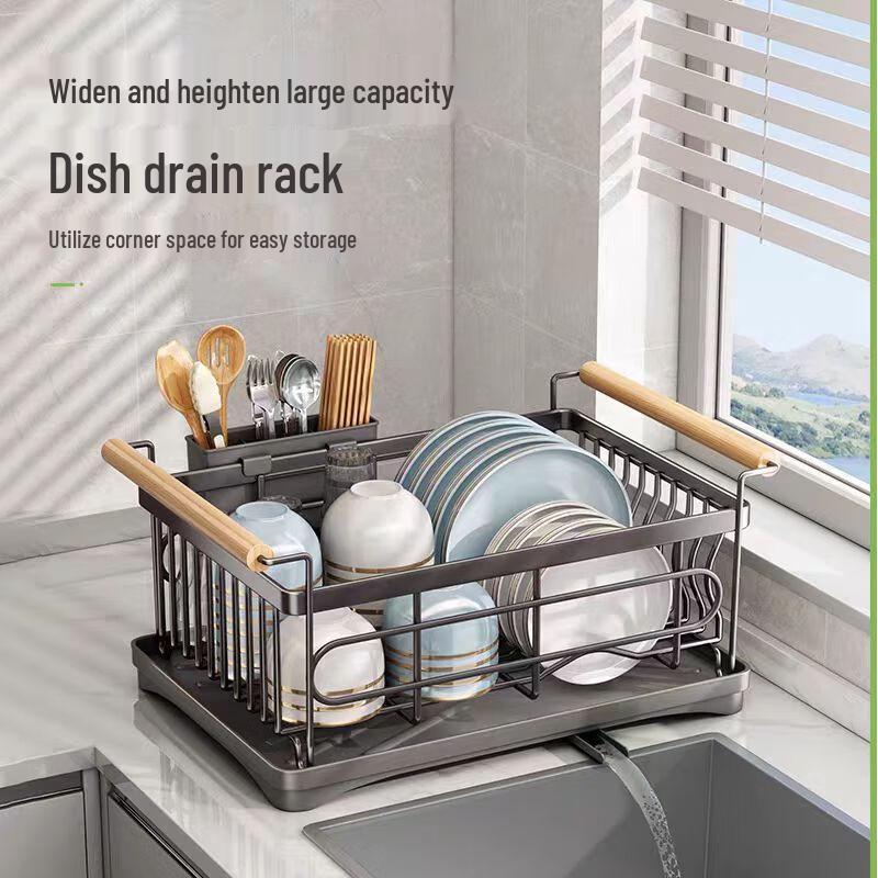 Multifunctional Kitchen Dish Drying & Storage Rack