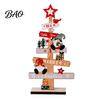 Handmade Xmas Table Centerpieces Christmas Tree Ornament, Wooden Letter Sign Decorative Ornaments Compact Stable Party Supplies for Holiday Home Decor