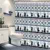 Southwestern Cowboy & Cacti Shower Curtain - Colorful Desert Motif, Geometric Patterns,Machine Washable, Vibrant Bath Accessory