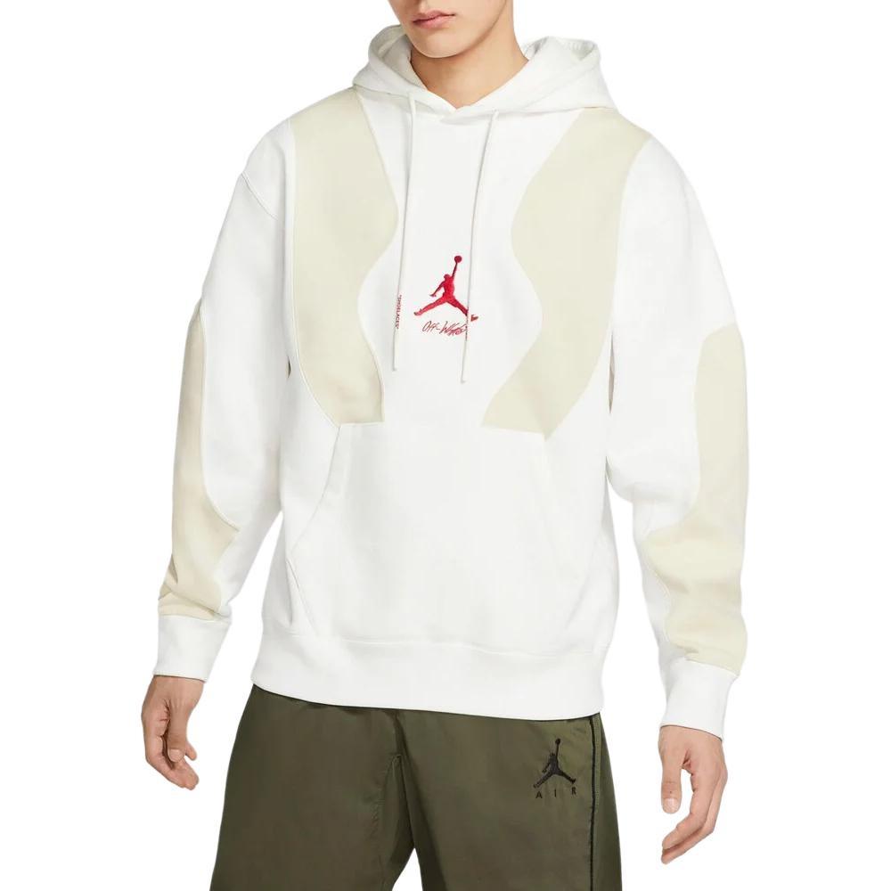 Air Jordan X Off-White Embroidered Logo Hoodie Asia Sizin 'White' Men's CV0541-134