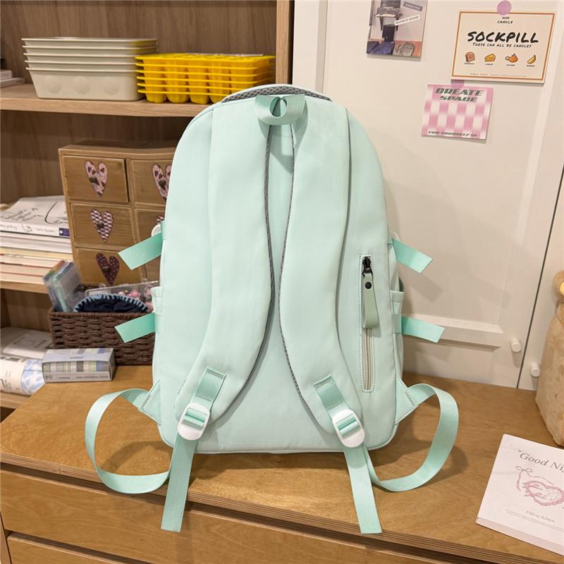Women's Large Capacity Backpack Student's Lightweight Schoolbag