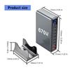 540W/670W Desktop Charging Staion Fast Charging 6/8 Port Mobile Charging Station with LCD Screen for Tablet Smartphone