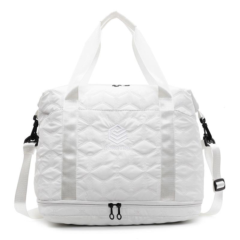 Women's models go out with shoe compartment fashion foreign trade portable ravel bag dry and wet separation casual fitness bag can be set with tie rod