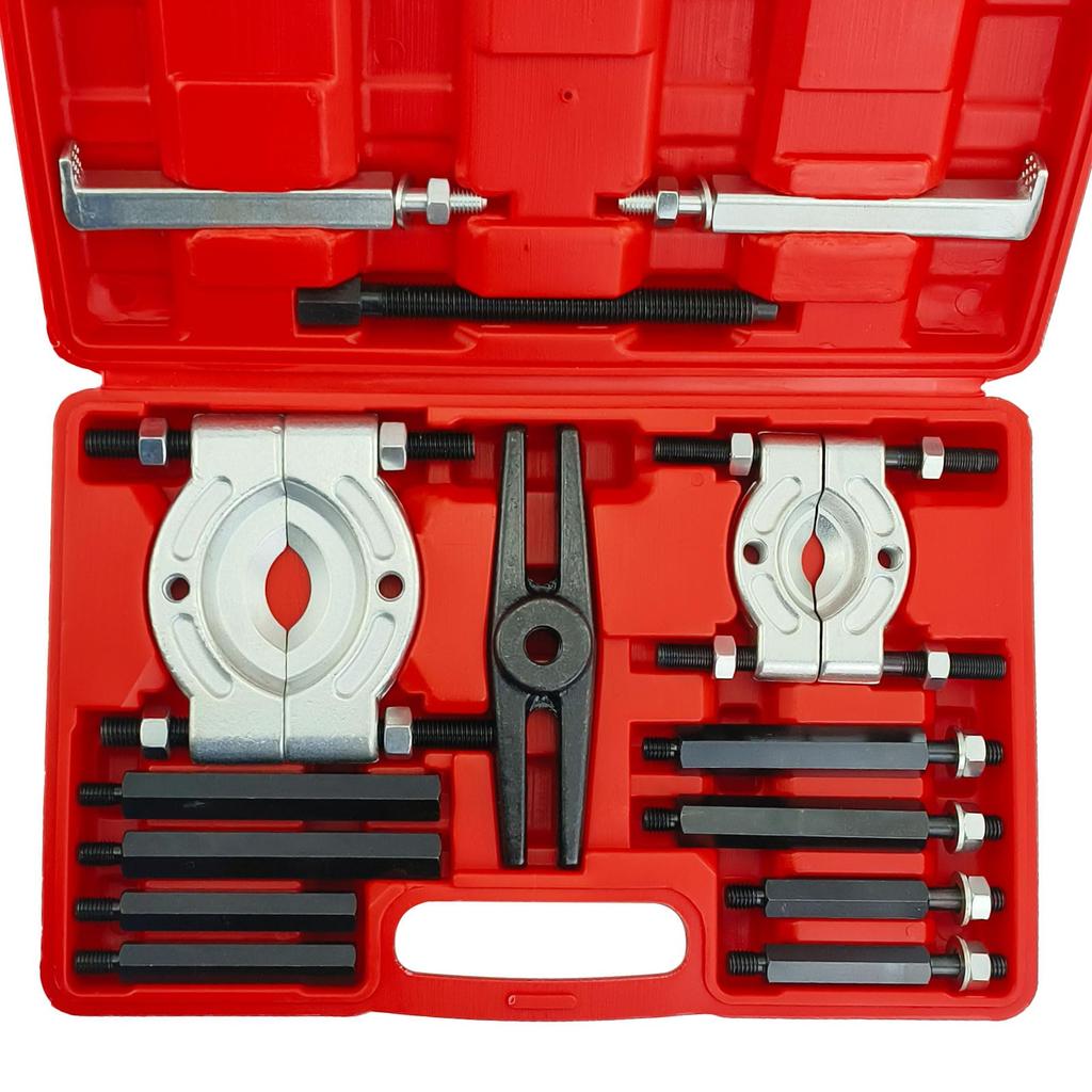 7Akiranoai Bearing Puller Set Straight Gear Puller Capacity Claw Type Gear Puller Bearing Removal Set 14-Piece 30-75mm 5-Ton
