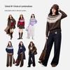 Women's Retro Fair Isle Jacquard Knit Sweater