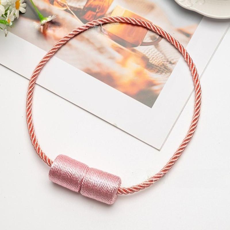 2 Pack Strong Magnetic Curtain Tiebacks Elegant Decorative Tie Backs Modern Rope Tiebacks for Drapes Window Curtain Holdbacks