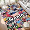 Custom Name Personalized Jujutsu Kaisen Print Carpet, Versatile Home Decor Rug, for Playroom, Apartment, Balcony, Entryway, Hallway Gift