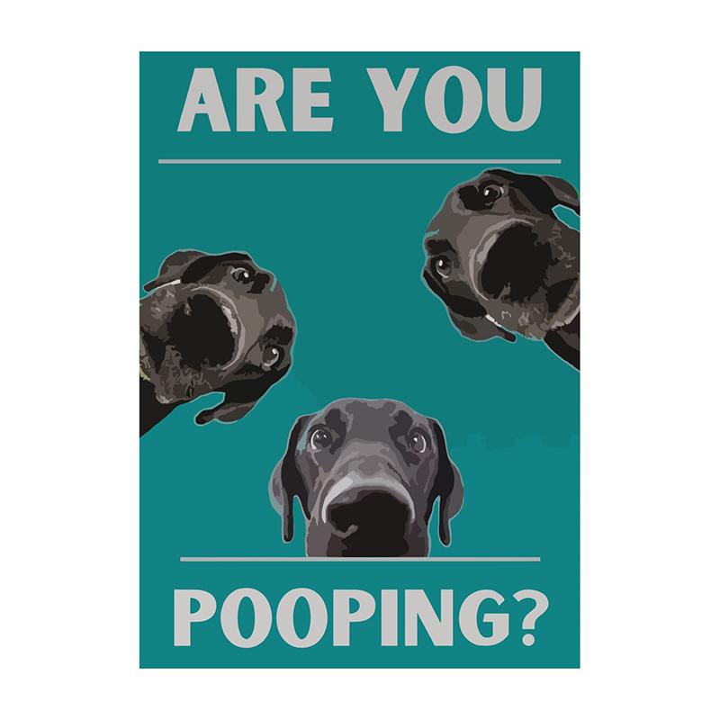 Are You Pooping Posters Bathroom Funny Bathroom Sign Canvas Painting Cute Black Cat Print Wall Art Picture Toilet Decoration