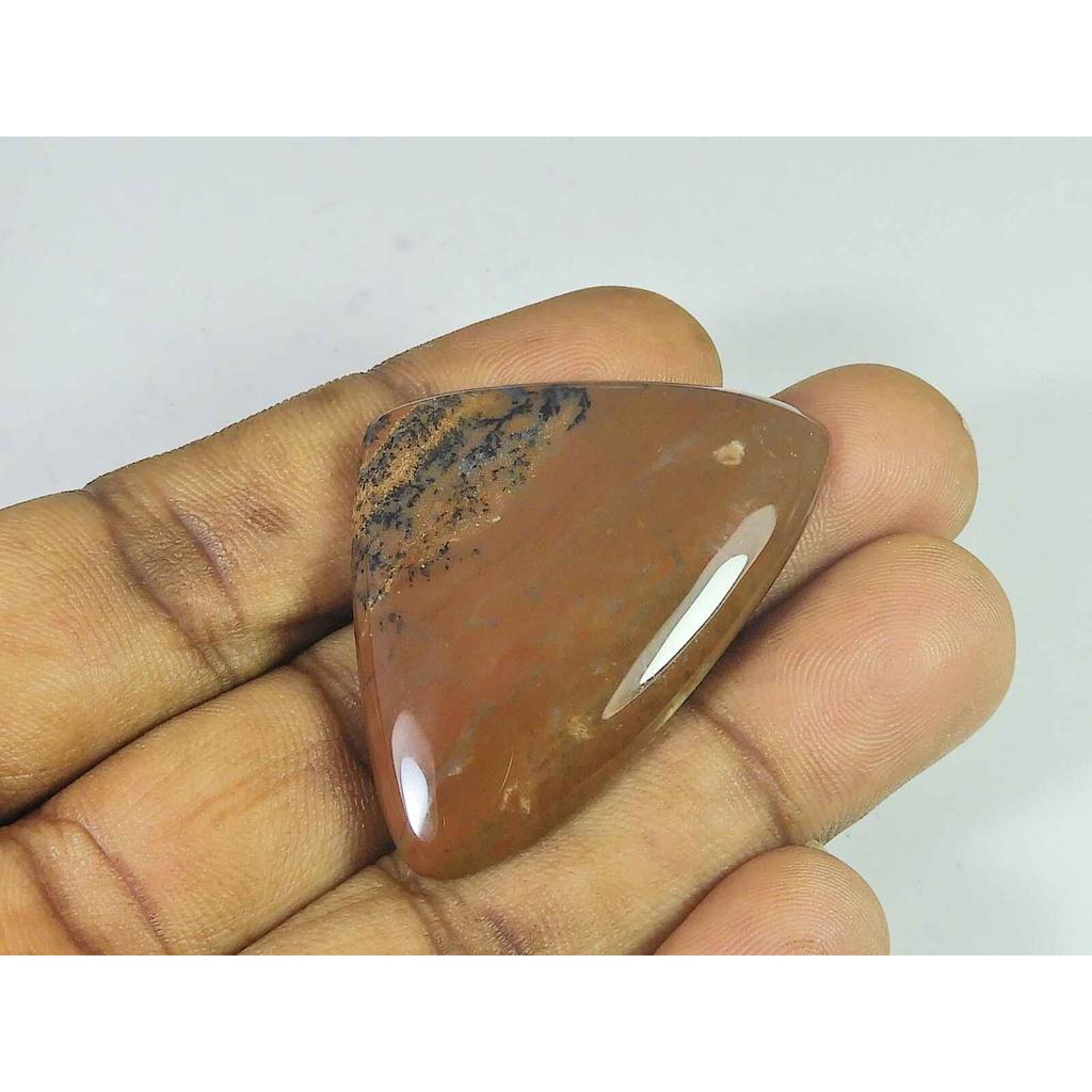 32X46X06MM Natural Honey Dendrite Fancy Shape Cabochon Loose Gemstone 62Cts. SK-3450