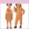 Christmas Gingerbread Cosplay Pajamas And Apron For Kids With Zipper Closure For Holiday Sleepwear