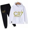 3-12 Jaar Kinderkleding Hoodie + Broek Pak 2-delige Set Jongens Trainingspak Lente Herfst Sweatshirt Set Voetbal CR7 Kinder Sportpak