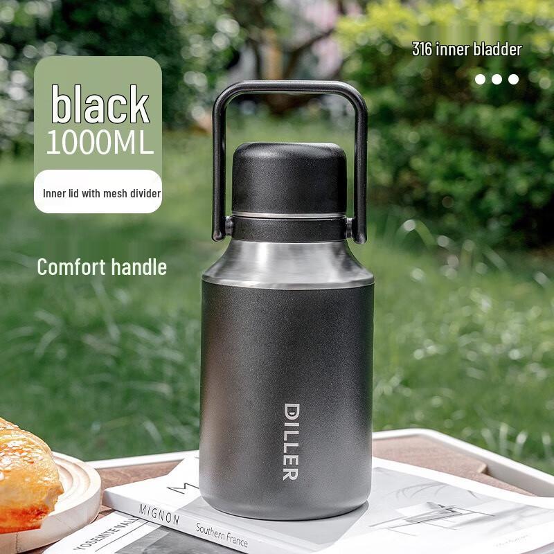 Diller D9271 316 SS Insulated Portable Water Bottle