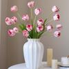 Artificial Tulips Vibrant Floral Arrangement Wedding Flowers Silk Fabric Artificial Flower For Special Occasion Romantic Table
