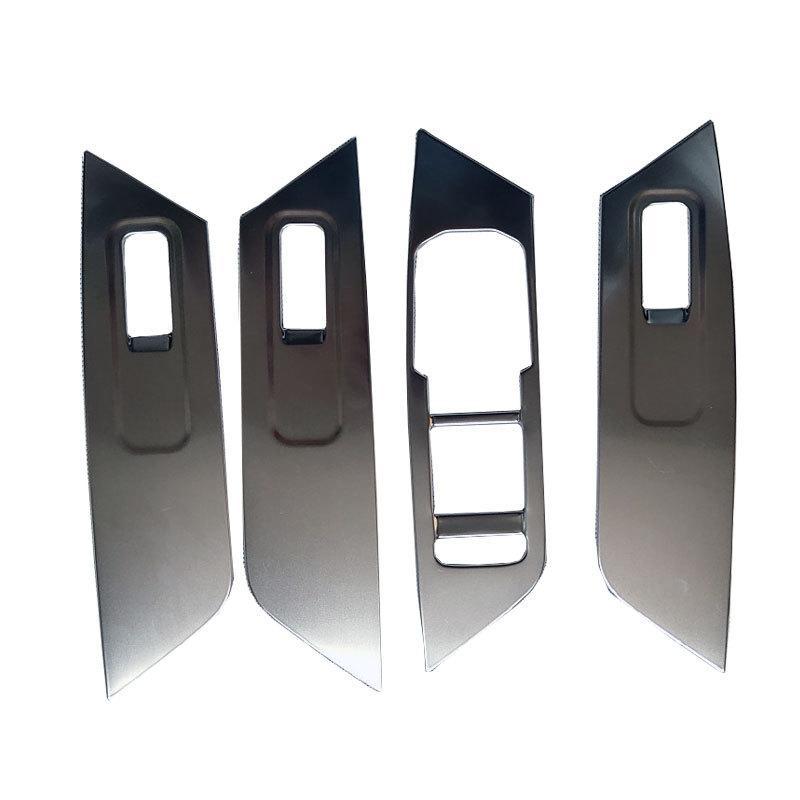 Window Control Panel Trim for Skoda Kodiaq 2016 2017 2018 Interior Metal Cover Car Styling Accessories 4 Pcs