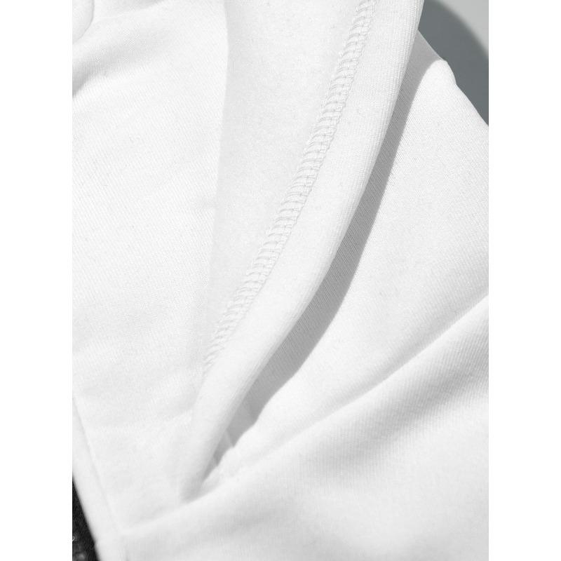Men's Double Layer Hooded Zip Up Sweatshirt.