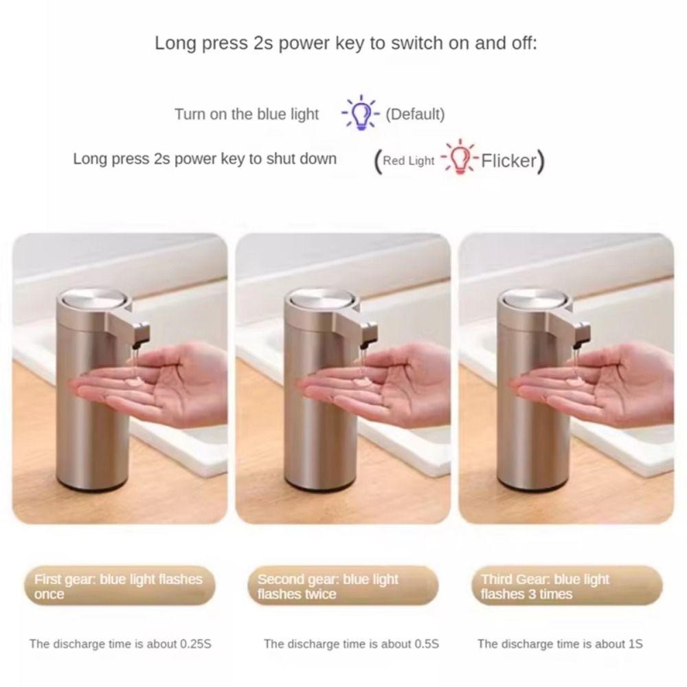 Touchless Automatic Hand Soap Dispenser 304 Stainless Steel Smart Liquid Soap Jar  Shower Gel