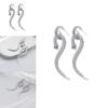 Elegant Alloy Snake Earrings For Women Trendy Zodiac Animal Design 2022 Winter Fashion