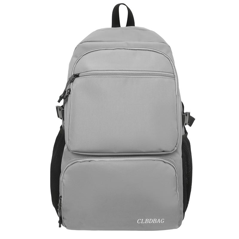 Plecak męski dla ucznia szkoły średniej Torba szkolna o dużej pojemności Plecak podróżny dla kobiet w jednolitym kolorze