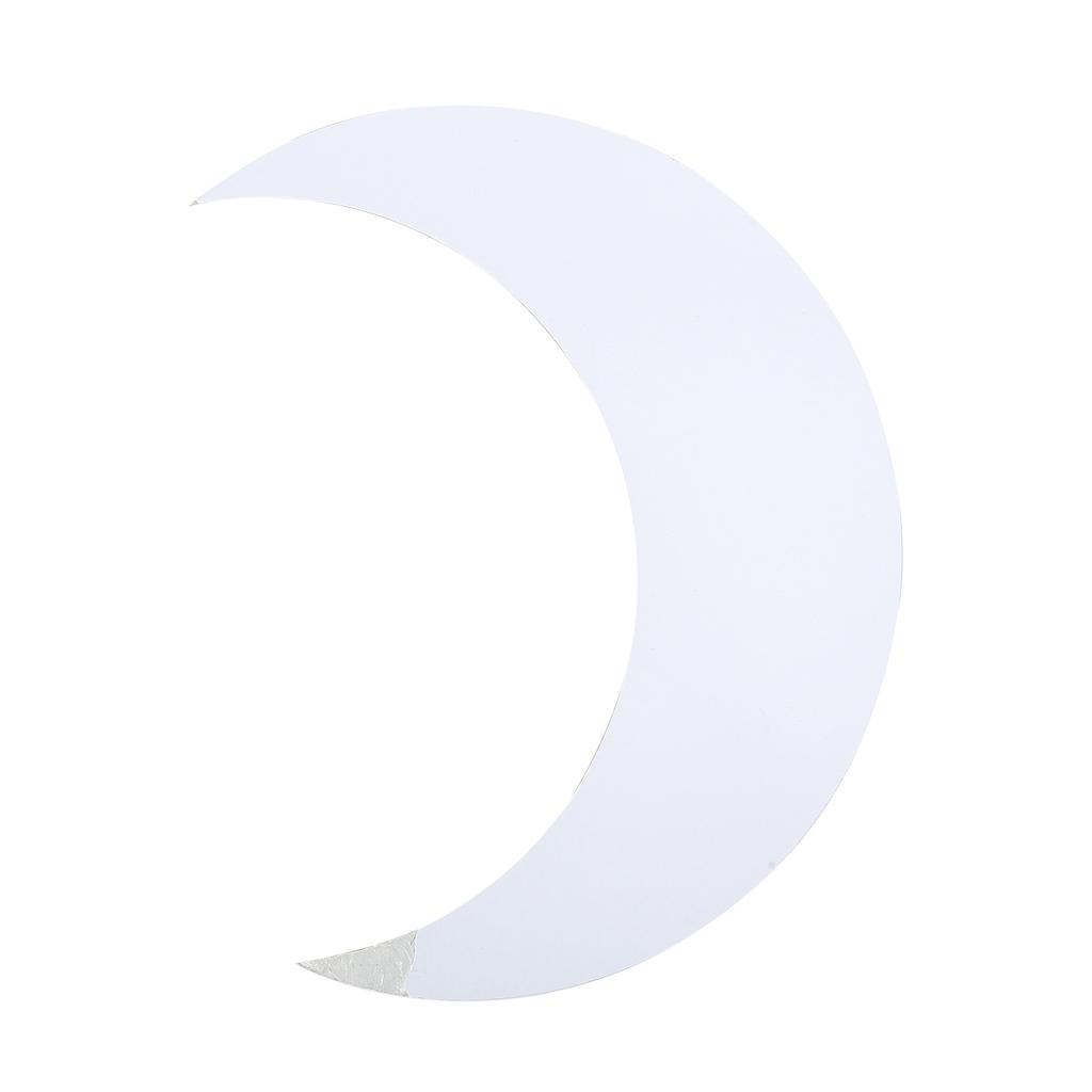Moon Shape Mirror Wall Sticker Acrylic Decorative Background Decal for   Corridor