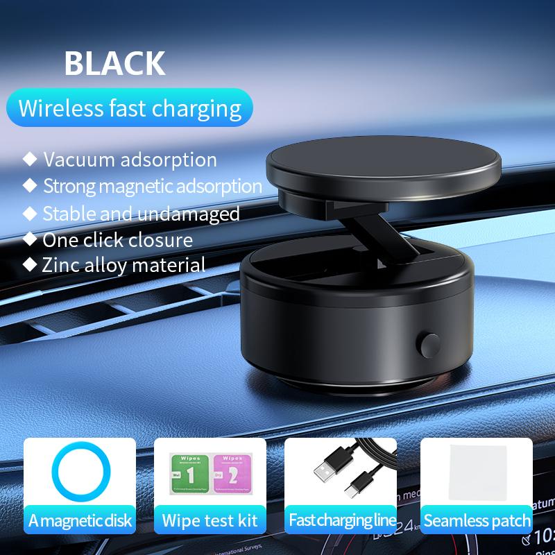 Magnetic Vacuum Suction Cup Phone Holder Universal Car Mount Foldable Bracket Car Interior Accessories for IPhone Android