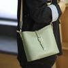 2025 Autumn Versatile Ladies' Fashion Textured Single Shoulder Crossbody Bucket Bag