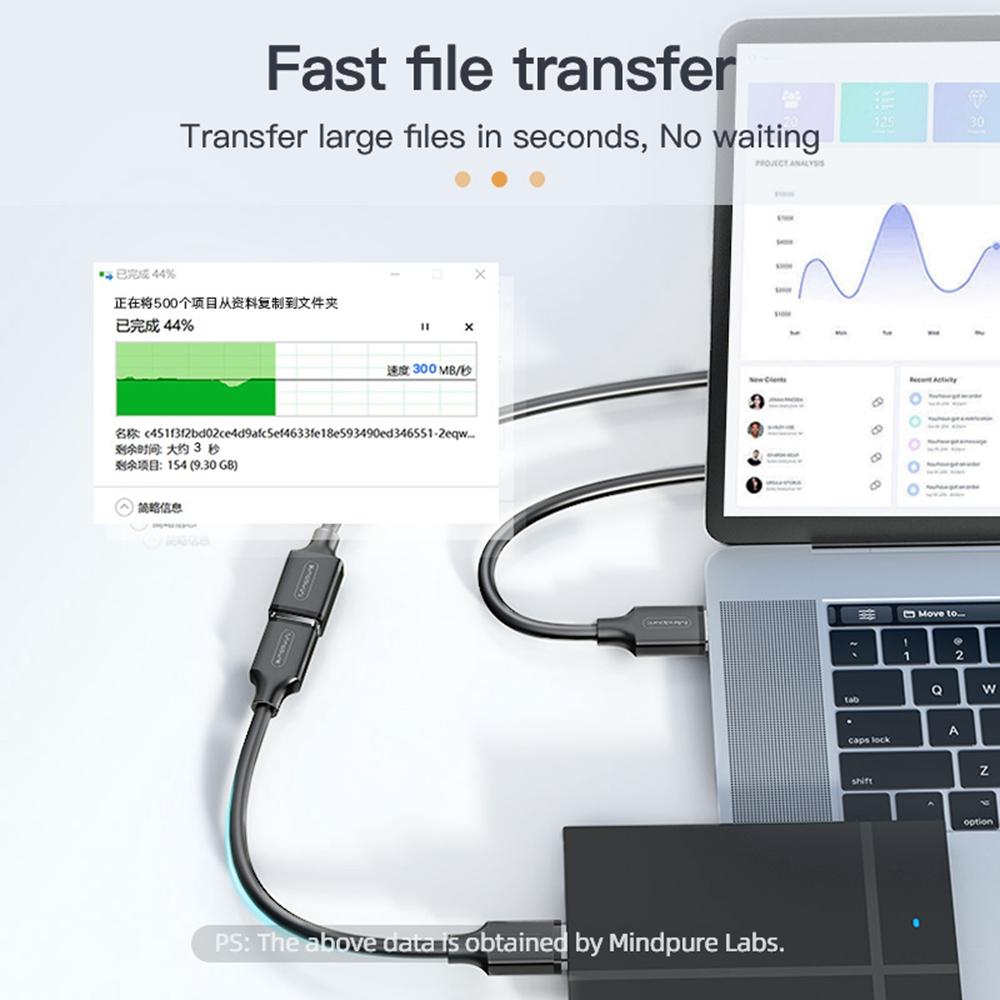 MINDPURE US103 1.5m Fast Speed USB 3.0 Extension Cable Male to Female Extender Cord for Laptop PC