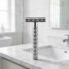 Double Safety For Razor,Long Handle For Butterfly Open Razors Single Blade Shaving For Razor For W/Double Safe