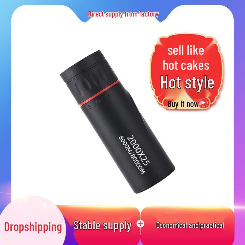 Hot-Selling Certified Portable Mini Telescope: Low Light HD for Outdoor Travel & Camping 2000x24 Monocular Telescope