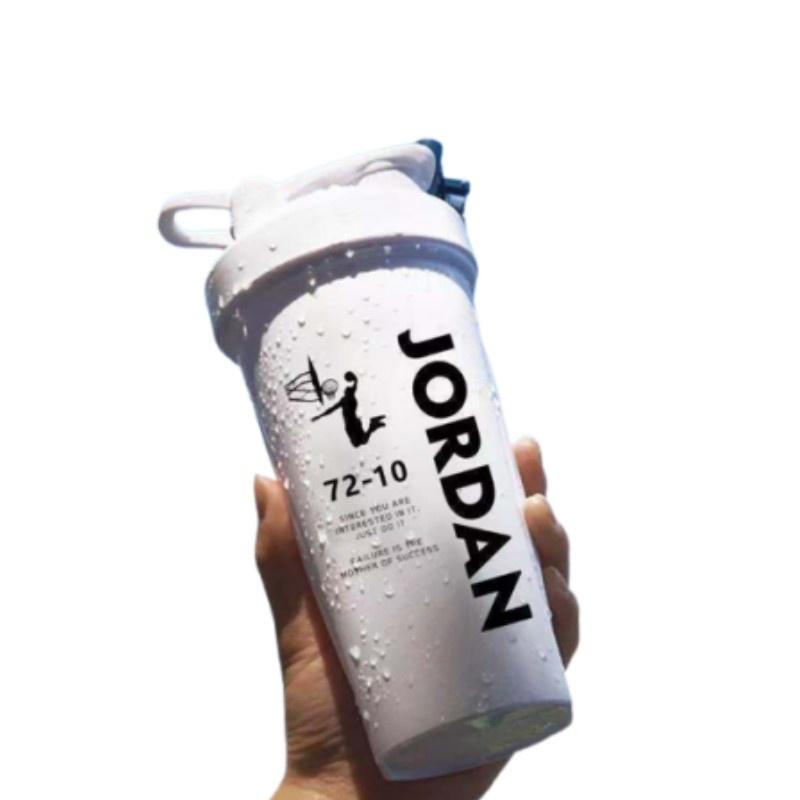 

600 мл Дорожная Спортивная Бутылка-Шейкер для Тренажерного Зала для Питья Герметичный Стакан из Прочного Пластика Pure White