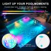 Rechargeable Submersible Pool Lights With Remote Waterproof Underwater Charging 16 Color Changing LED With Magnet Floating Light