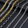 Unisex Edelstahl Byzantinische Kette Halskette - Trendy, Hochwertig, Farbecht, Vielseitiges Sommeraccessoire (YS164)
