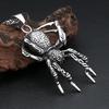 New Gothic 316L Stainless Steel Spider Pendant Necklace For Men  Unique Punk Animal Necklaces Biker Jewelry Dropshipping