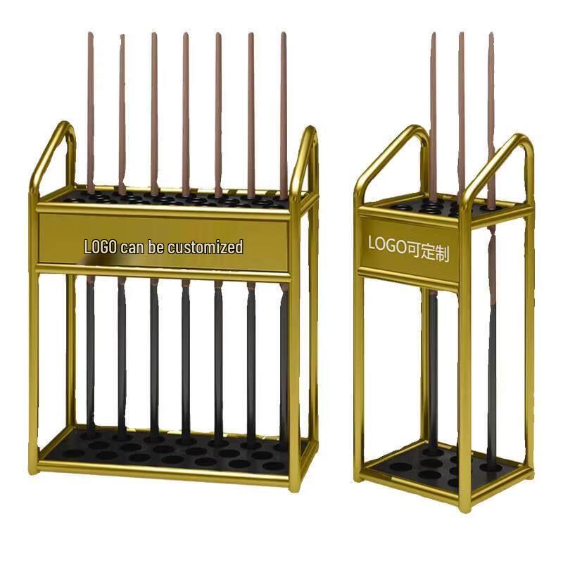 Floor-Standing 12-Hole Pool Cue Rack