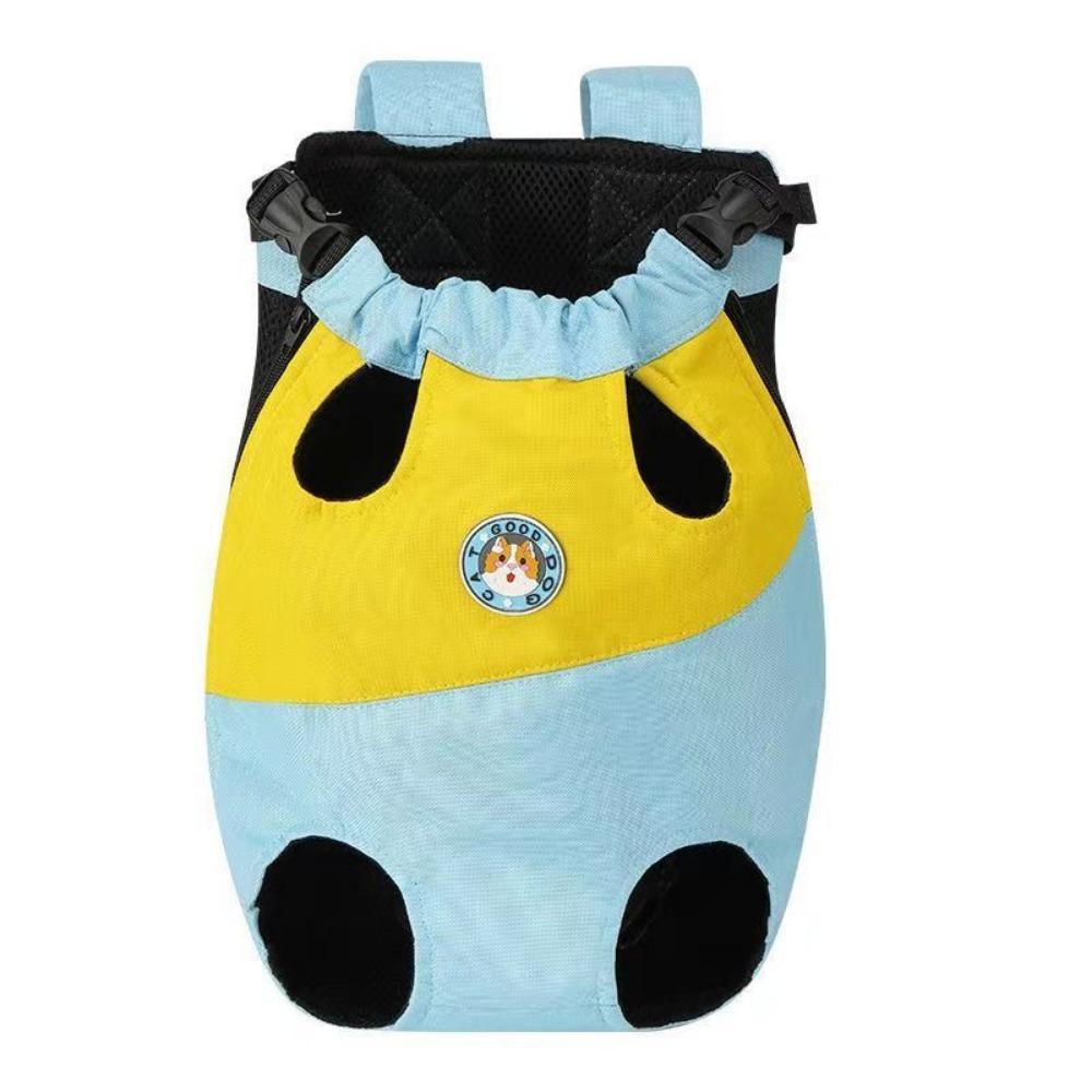 

Портативный рюкзак-переноска для питомцев, дышащая уличная нагрудная сумка для собак, уличный рюкзак для собак, товары для питомцев XL жёлтый/синий