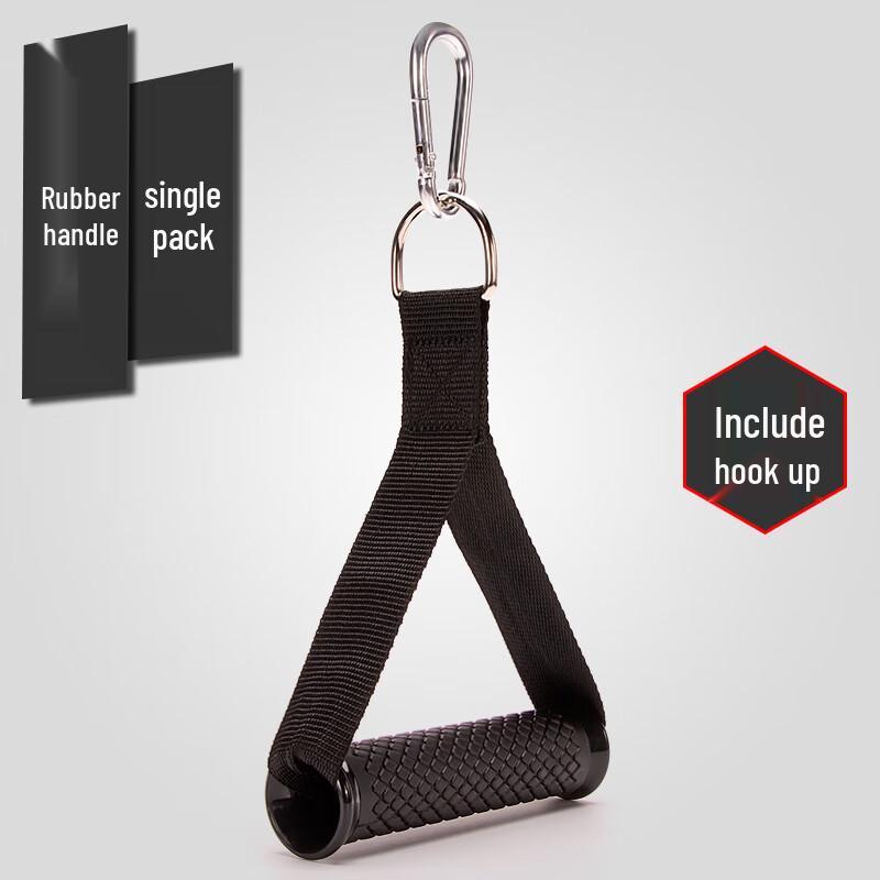 Fitness Cable Machine D-Handle with Rubber Grip