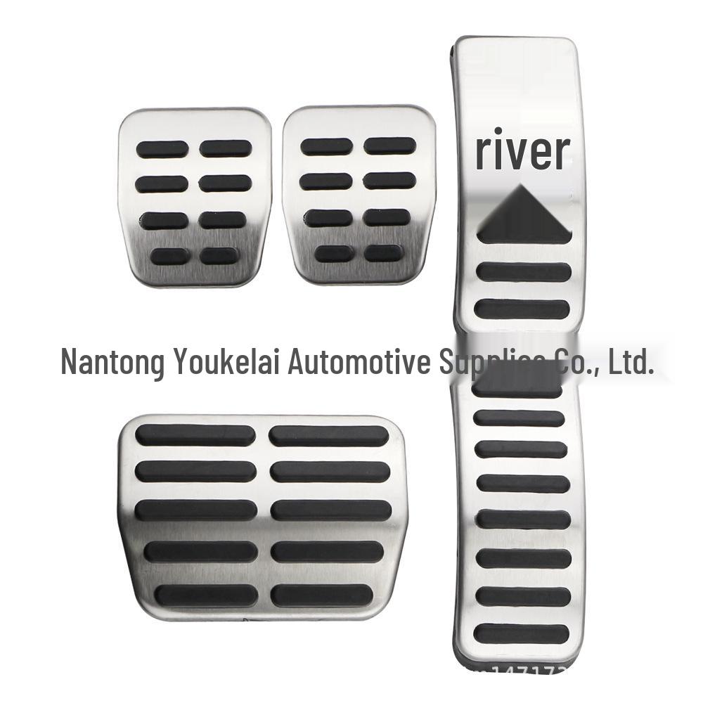 Stainless Steel Pedal Covers for Volkswagen Bora, Jetta, Lavida, Santana, Polo, Golf 4 - Accelerator & Brake