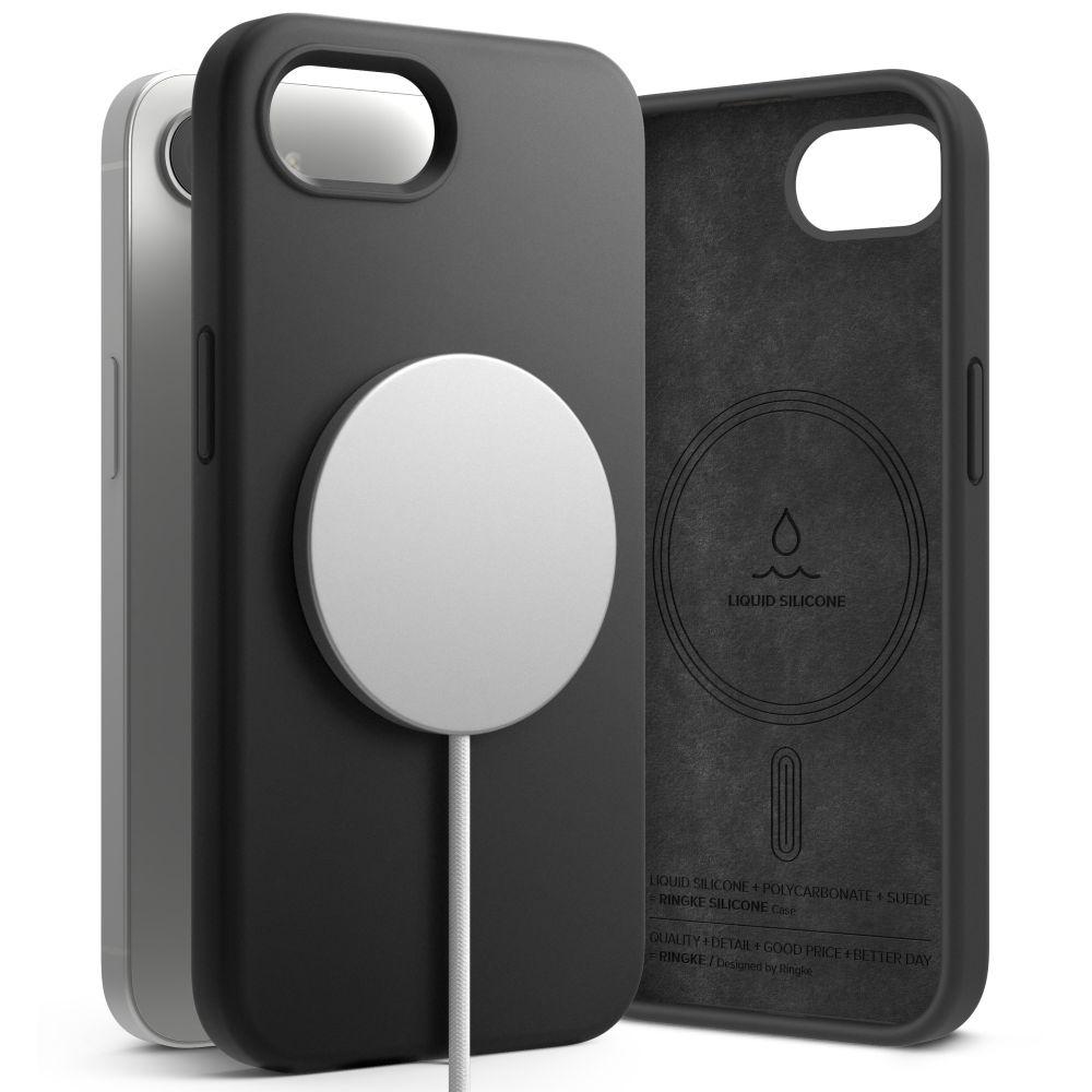Ringke Silicone Magnetic Magsafe Iphone 16E Black