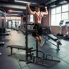 Power Tower Pull Up Bar Station (Includes Workbench and Bench), Adjustable Height Multi-Function Power Tower, Stable Strength Training Equipment