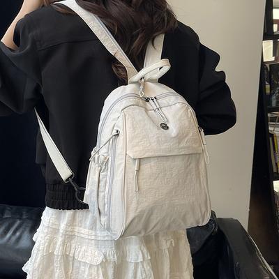 This Is A Lightweight, Versatile and Fashionable Small Backpack for Women. It Can Be Carried Diagonally During Commutes, Outings and Leisure Trips