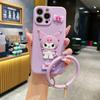 3D cartoon for Samsung S25 mobile phone case A27 little witch Kulomie xcover5 ring hand rope soft