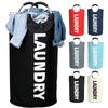 Large Foldable Laundry Basket Storage Bag Laundry Hamper Waterproof Oxford Cloth Clothes Storage Basket with Aluminum Handle
