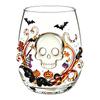 Bicchiere in Vetro 3D di Halloween con Design Festivo per Bevande e Decorazioni delle Feste