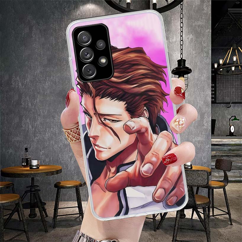 Aizen Sousuke Bleach Soft Phone Case For Samsung Galaxy A13 A14 A15 A16 A17 A53 A54 A55 A56 A57 A33 A34 A35 A36 A37 A23 A24 A25