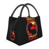 Cartoon Mortal Kombat Insulated Lunch Bag for Women Picnic Storage Food Boxes Leakproof Container Cooler Thermal Lunch Box Tote
