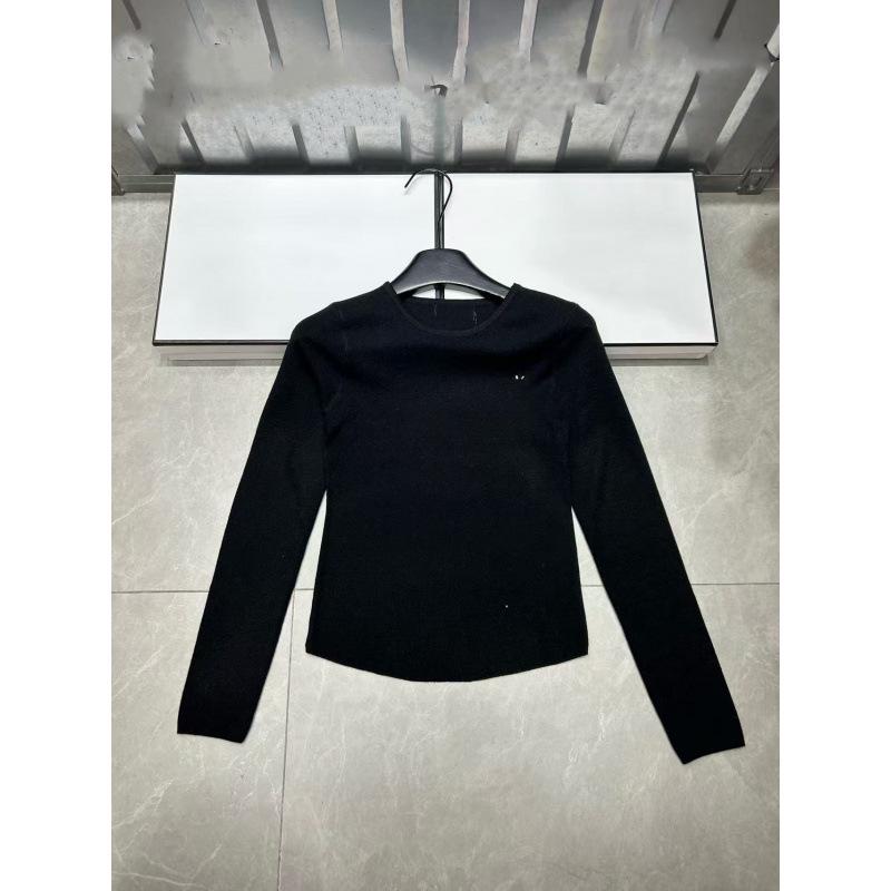 Xiangjia 2025 Autumn/Winter Wool Blend Round Neck Knit Top
